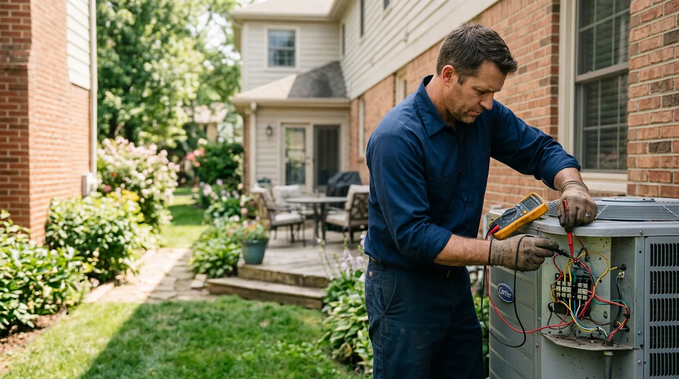 HVAC technician working near Clintonville, PA